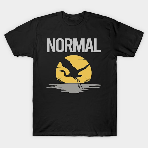 Flying Stork Normal T-Shirt by flaskoverhand